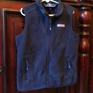 Vineyard Vines Youth Fleece Navy Vest